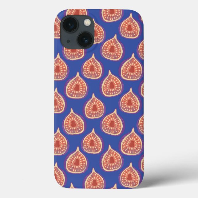 Funda De Case-Mate Para iPhone Púrpura Fig Azul oscuro (Reverso)