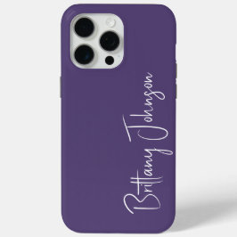 Funda Para iPhone 15 Pro Max Púrpura Monogramado