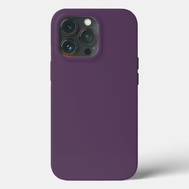 Funda De Case-Mate Para iPhone Púrpura oscuro de ciruela sólida (Reverso )
