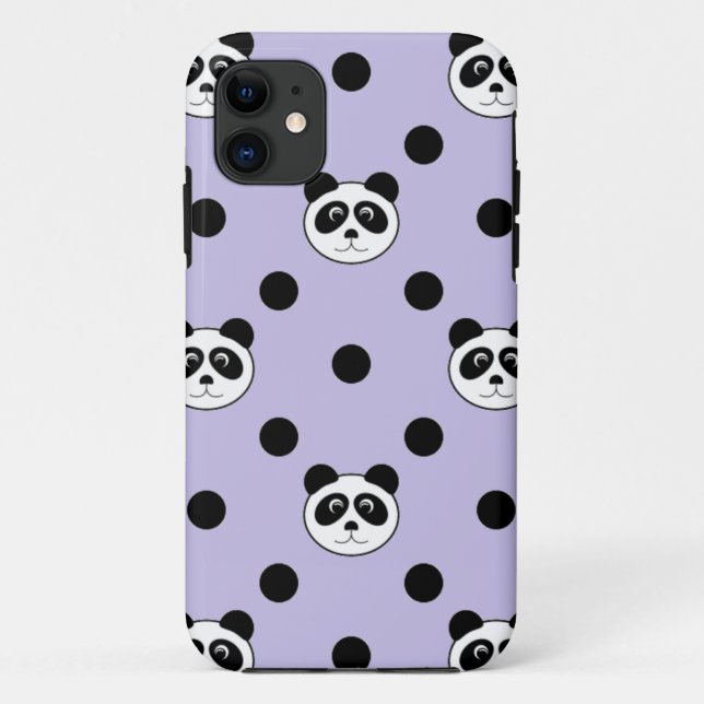 Funda De Case-Mate Para iPhone púrpura panda (Reverso)