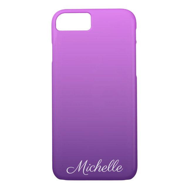 Funda De Case-Mate Para iPhone Púrpura personalizado (Reverso)
