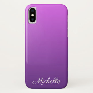 Funda Para iPhone X Púrpura personalizado