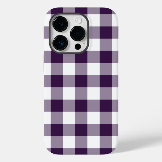 Funda De Case-Mate Para iPhone Púrpura y negra de búfalo (Reverso )