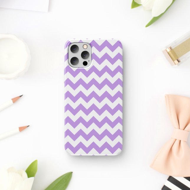 Funda De Case-Mate Para iPhone Púrpura Zigzag, Púrpura Chevron, Patrón Geométrico (Subido por el creador)