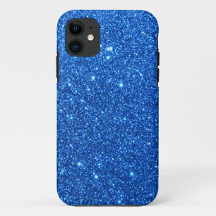 Funda Para iPhone 11 Purpurina azul brillante