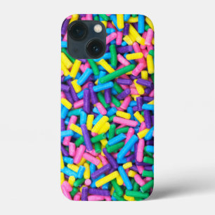 Funda Para iPhone 13 Mini Purpurina de caramelo en rosa, morado, azul, amari