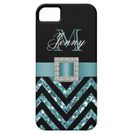 FUNDA PARA iPhone 11 PURPURINA DE CINTURÓN NEGRO TURQUESA