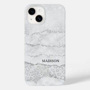 Funda Para iPhone 14 De Case-Mate Purpurina de espuma blanca