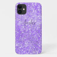 Purpurina de espuma morada elegante personalizado