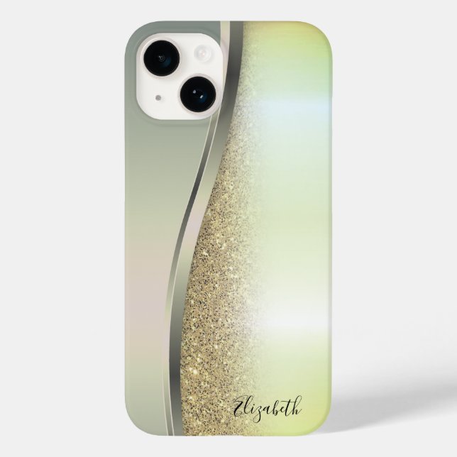 Funda De Case-Mate Para iPhone Purpurina de Guay de moda (Reverso )