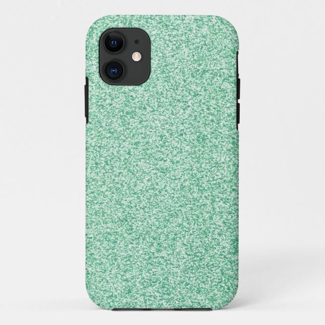 Funda De Case-Mate Para iPhone Purpurina de la menta (Reverso)