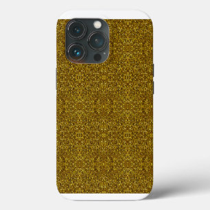 Funda Para iPhone 13 Pro Purpurina de Navidades brillantes de oro