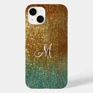 Funda Para iPhone 14 De Case-Mate Purpurina de oro holográfico personalizado