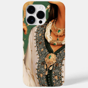 Funda Para iPhone 14 Pro Max De Case-Mate purpurina de oro verde arte de resplandor