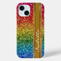 Purpurina de parkle arcoiris, personalizado con no