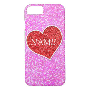 Funda Para iPhone 8/7 Purpurina DE ROPA DE CORAZÓN DE NIÑA IMPRESIÓN