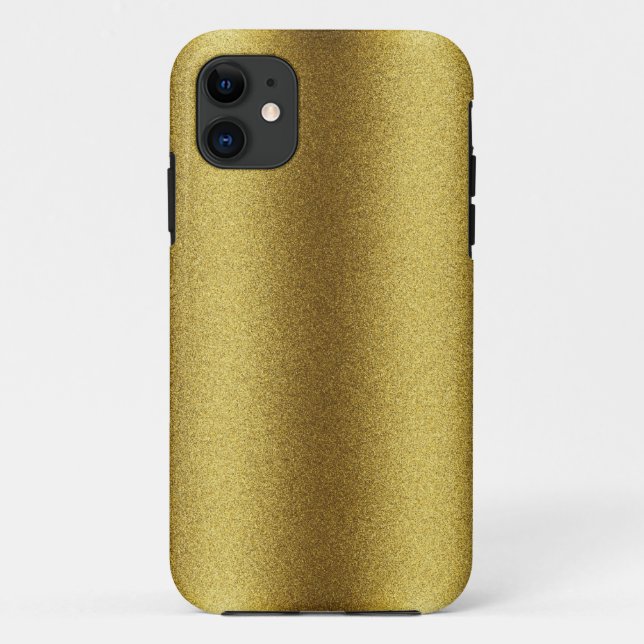 Funda De Case-Mate Para iPhone Purpurina dorado (Reverso)