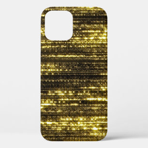 Funda Para iPhone 12 Purpurina dorado: fondo de partículas bokeh