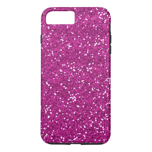 Funda De Case-Mate Para iPhone Purpurina elegante de las rosas fuertes (Reverso)