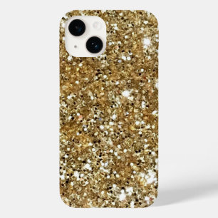 Funda Para iPhone 14 De Case-Mate Purpurina Gold Glam Parques metálicos