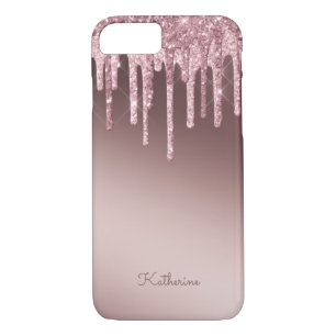 Funda Para iPhone 8/7 Purpurina morado rosa rosa Rubor Sparkle