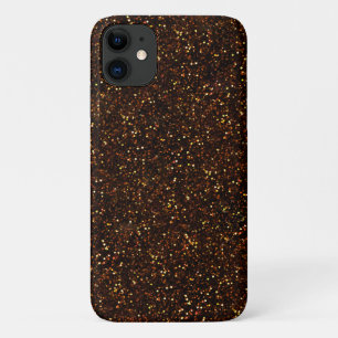 Funda Para iPhone 11 Purpurina Naranja bronce oscuro