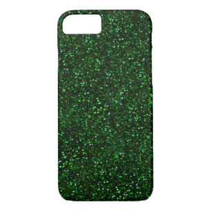 Funda Para iPhone 8/7 Purpurina oscuro del verde esmeralda
