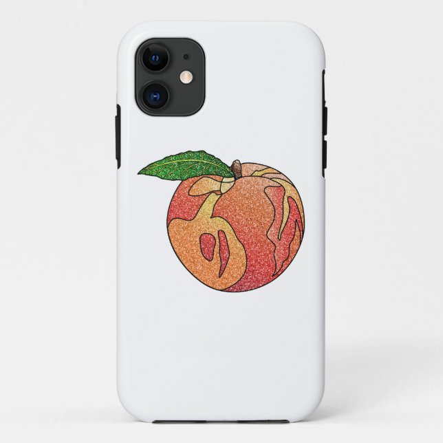 Funda De Case-Mate Para iPhone Purpurina Peach (Reverso)