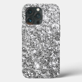 Funda Para iPhone 13 Pro Purpurina plateado