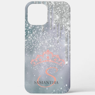 title_seo2 Purpurina plateado gotea diamantes Tiara Holograph