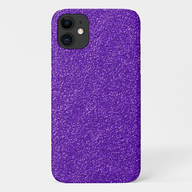 Funda De Case-Mate Para iPhone Purpurina púrpura, Sparkly, fondo Purpurina (Reverso)