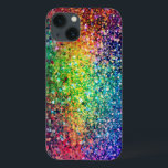 Funda Para iPhone 13 Purpurina retro multicolor Guay y patrón de destel<br><div class="desc">Purpurina retro multicolor y patrón de destellos 2. Si necesita ayuda para personalizar alguno de mis diseños,  póngase en contacto con el diseñador ArtOnWear. Formato de texto gratuito con ayuda en directo disponible bajo petición.</div>