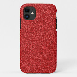 Funda Para iPhone 11 Purpurina rojo chispeante