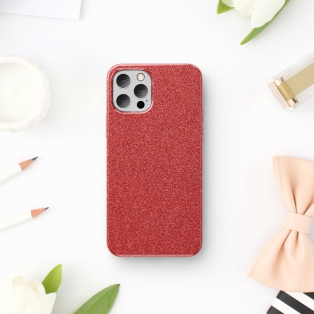 Funda De Case-Mate Para iPhone Purpurina Rojo, Esparkle, Fondo Purpurina (Subido por el creador)