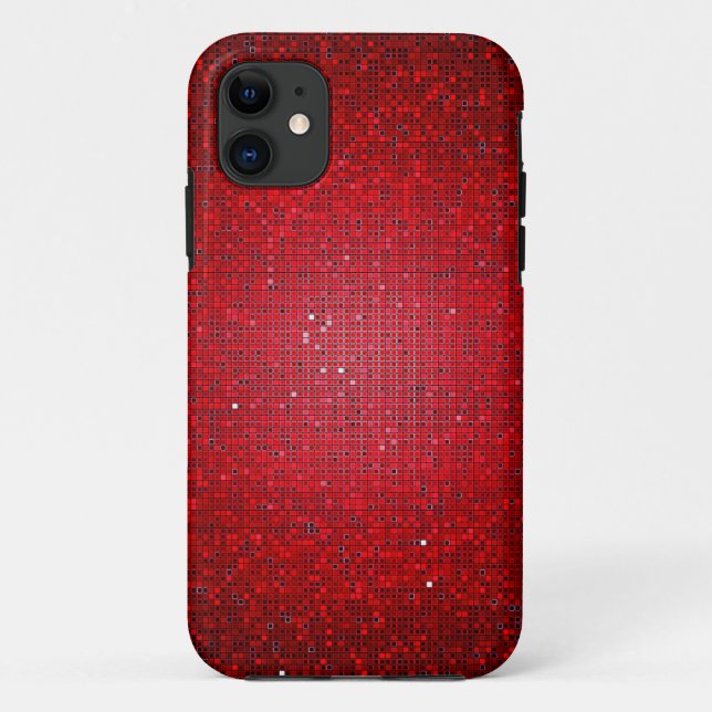 Funda De Case-Mate Para iPhone Purpurina rojo iPhone 5 Mate Barely There™ Funda (Reverso)