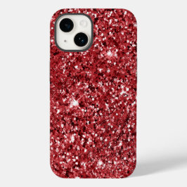 Funda Para iPhone 14 De Case-Mate Purpurina Rojo Sparkle