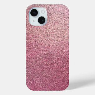 Funda Para iPhone 15 Purpurina Rosa Gold