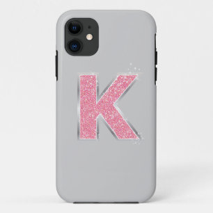 Funda Para iPhone 11 Purpurina rosa K