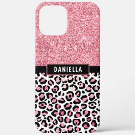 title_seo2 Purpurina rosa Leopard Print Shimmer personalizado