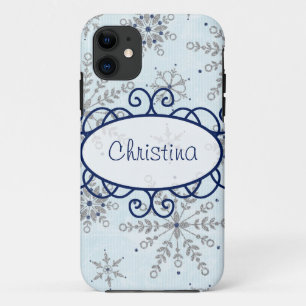 Purpurina Snowflakes Mate ID™ iPhone 5 Funda