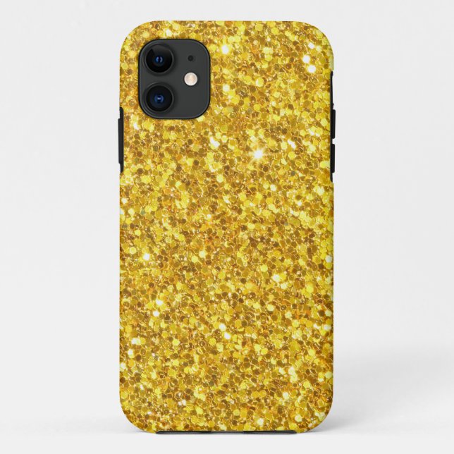 Funda De Case-Mate Para iPhone Purpurina Sparkle Gold (Reverso)