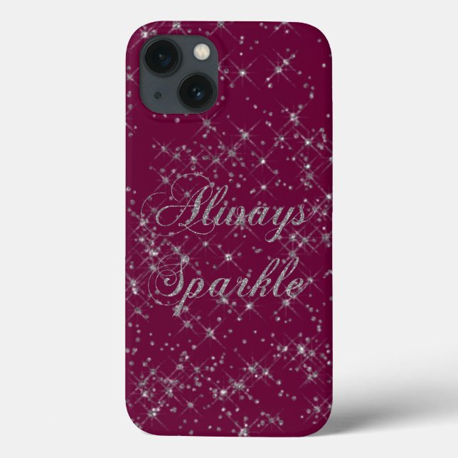 Funda De Case-Mate Para iPhone Purpurina Sparkle Silver (Reverso)