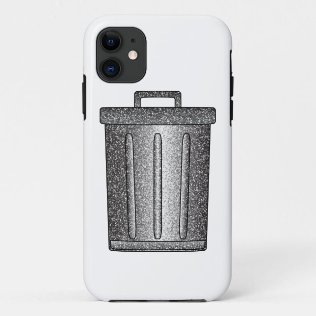 Funda De Case-Mate Para iPhone Purpurina Trash Can (Reverso)