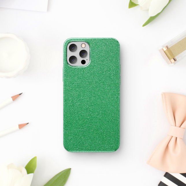 Funda De Case-Mate Para iPhone Purpurina verde, espárrago, fondo Purpurina (Subido por el creador)