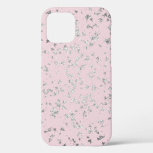 Funda Para iPhone 12 Pro Purpurinas plateados y Rubor