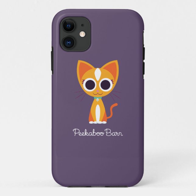 Funda De Case-Mate Para iPhone Purrl el gato (Reverso)