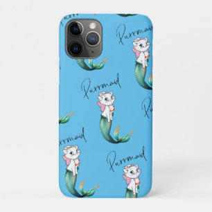 Funda Para iPhone 11 Pro Purrmaid de gatito de gatito de comadreja - Diseño