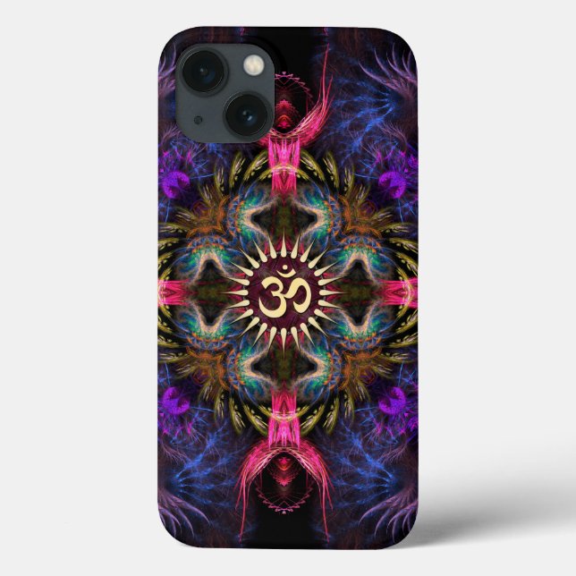 Funda De Case-Mate Para iPhone Quadra Angels Fractal Art Aum (Reverso)