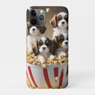 Funda Para iPhone 11 Pro Quads Cavalier Puppies Españoles En El Cachorro,