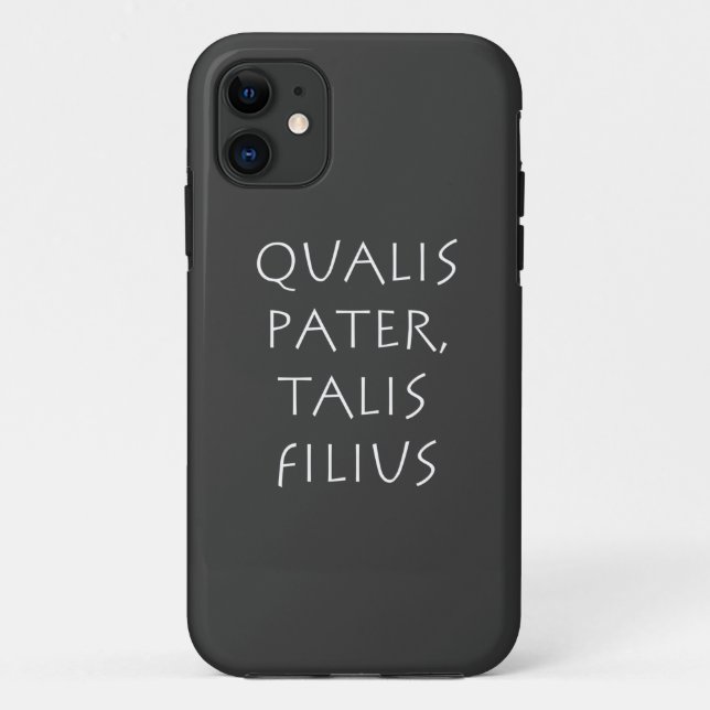 Funda De Case-Mate Para iPhone Qualis pater talis filius (Reverso)